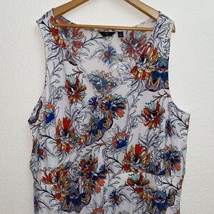 G by Giuliana 3XP Floral Jumpsuit | NWOT | Faux Wrap Wide Leg | Plus Size